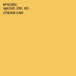 #F5C85C - Cream Can Color Image